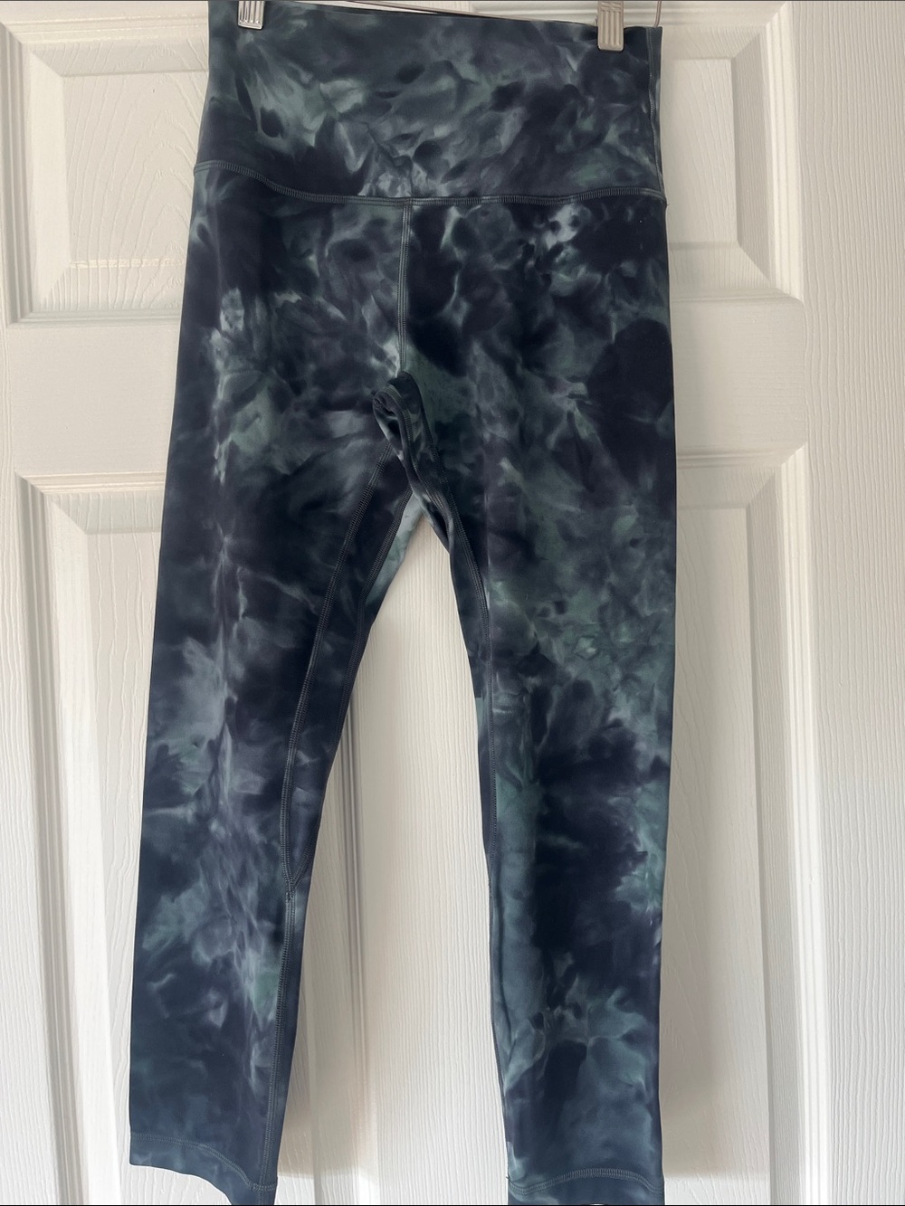 Lululemon fast and free Tie-Dye Leggings - Green/Black